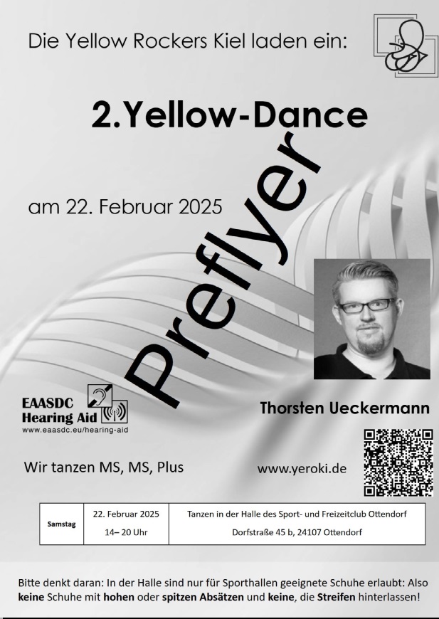 Flyer Yellow-Dance - Vorderseite